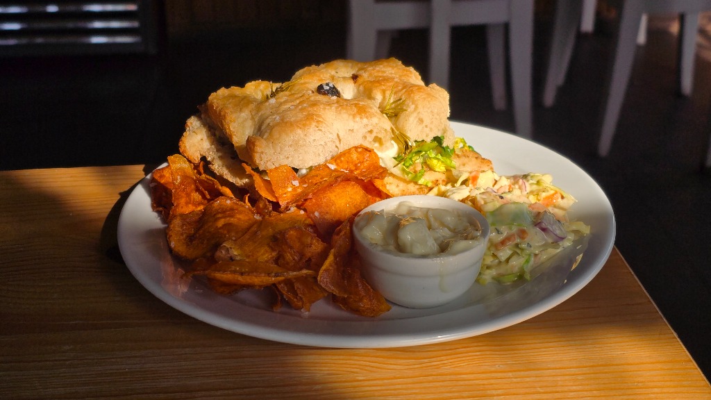 Rosemary Focaccia Gourmet Sandwich Plate